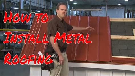 youtube metal roof installation instruction